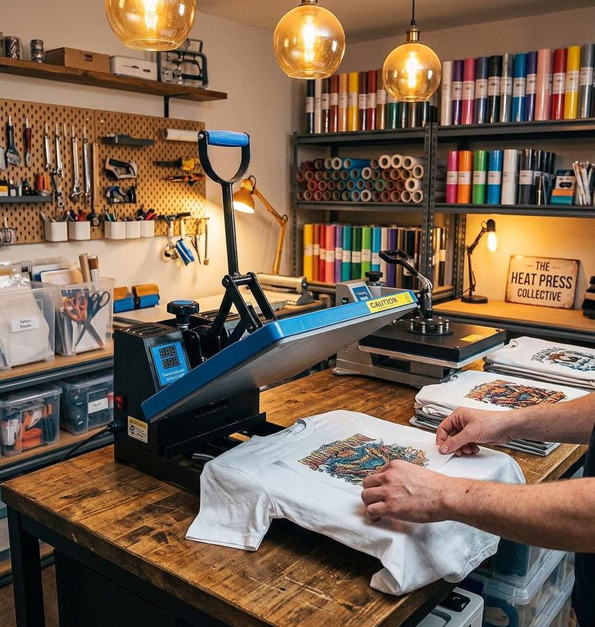 Clamshell vs swing away heat press comparison